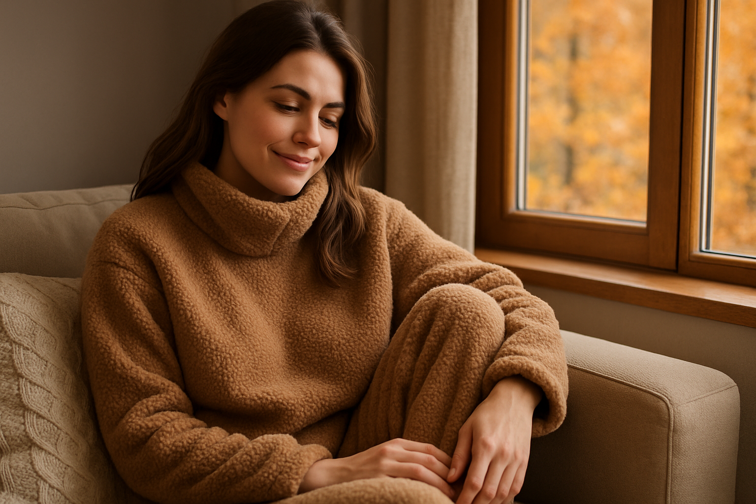 Loungewear in de herfst: warme stoffen voor thuis